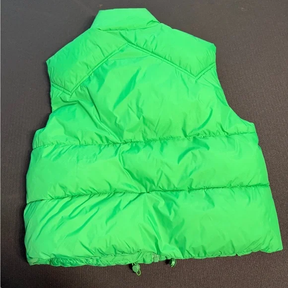 Zara Bright Green Puffer Vest - Picture 2 of 8